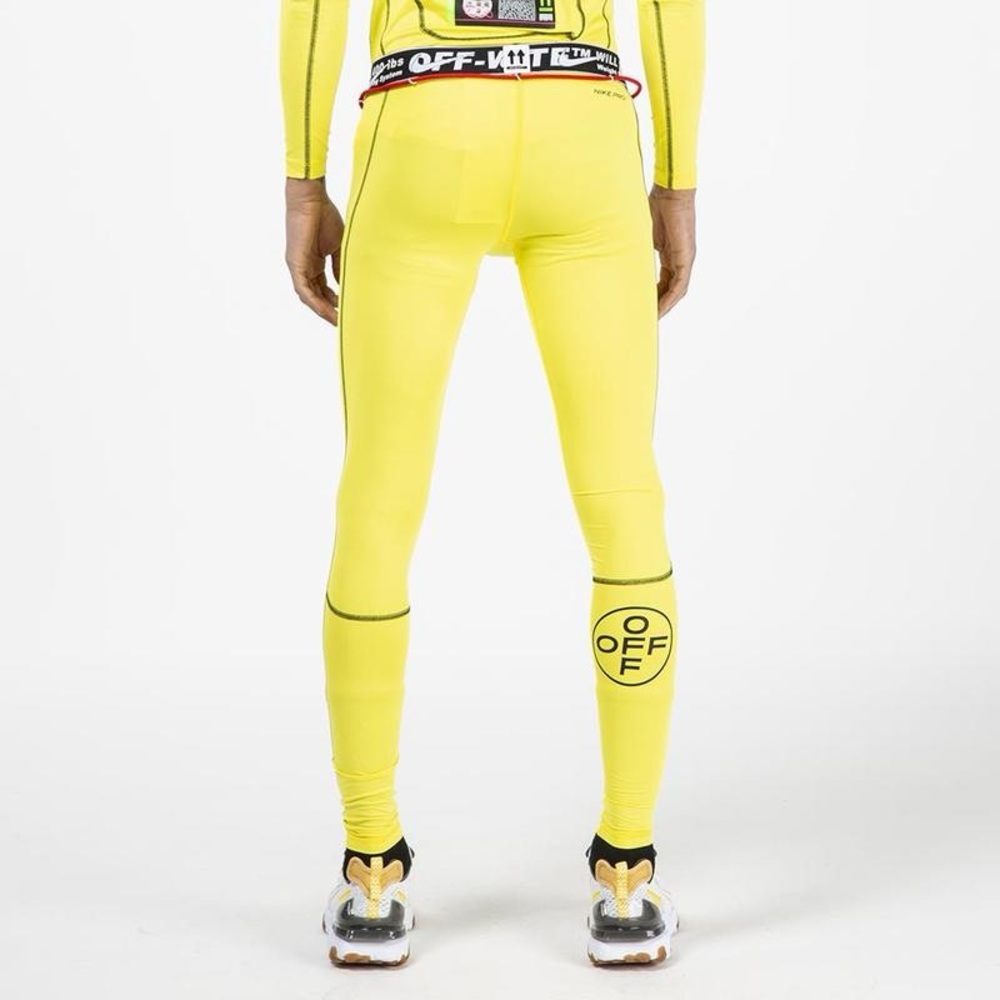 Off-White Vibrant Yellow Active Leggings